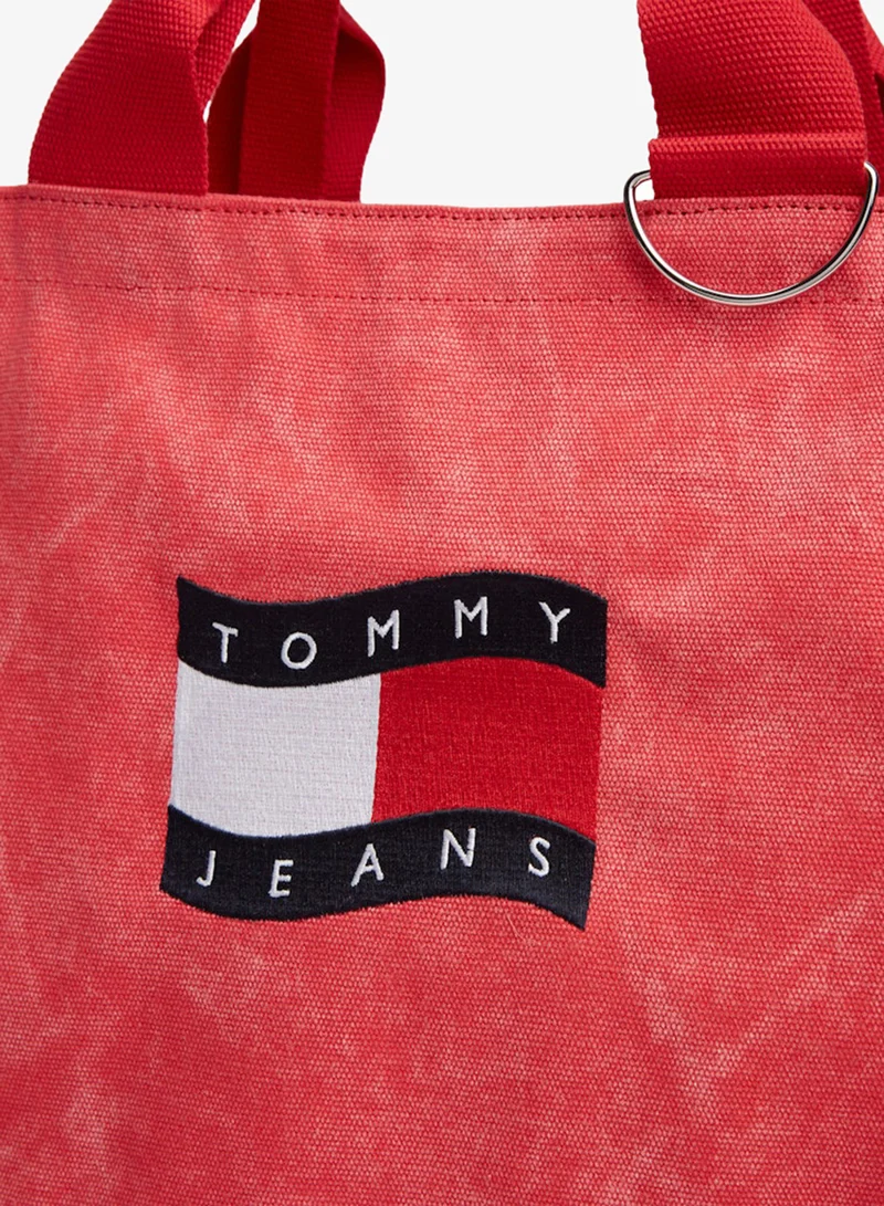TOMMY JEANS  Wavy Flag Canvas Tote Bag for Women | Best Price UAE